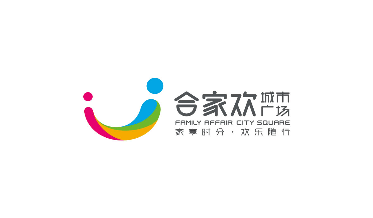 合家歡城市廣場標(biāo)志設(shè)計,合家歡城市廣場VI形象設(shè)計,合家歡城市廣場商標(biāo)設(shè)計_全力設(shè)計